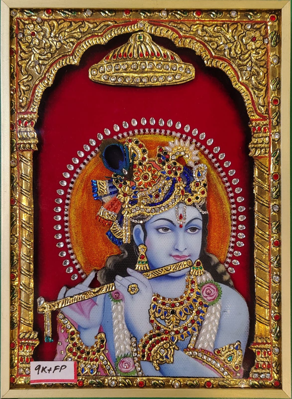 Master Craftsman Working on Tanjore Art